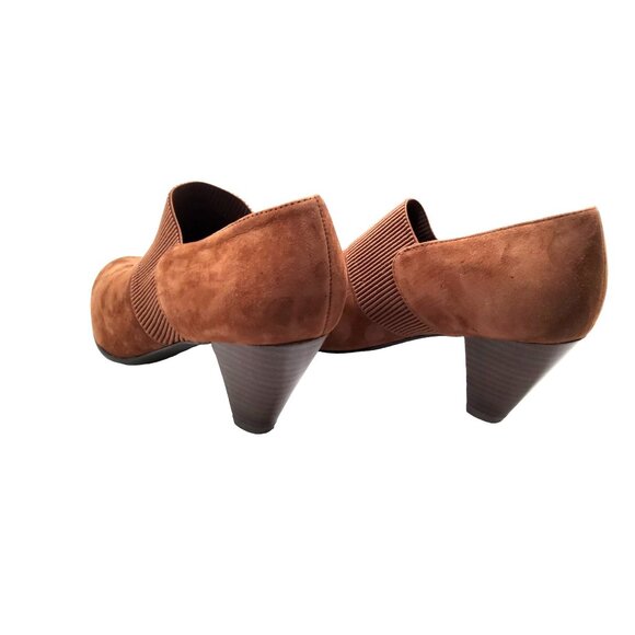 David Tate women's Brown Suede Leather Pump Size US 6.5w. - Picture 5 of 6